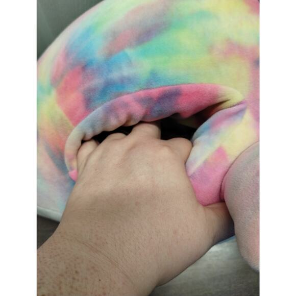 Russ Hug-A-Pet Squishmallow Tie Dye Colorful Pastel Narwhal Stuffed Animal Plush - Picture 5 of 8